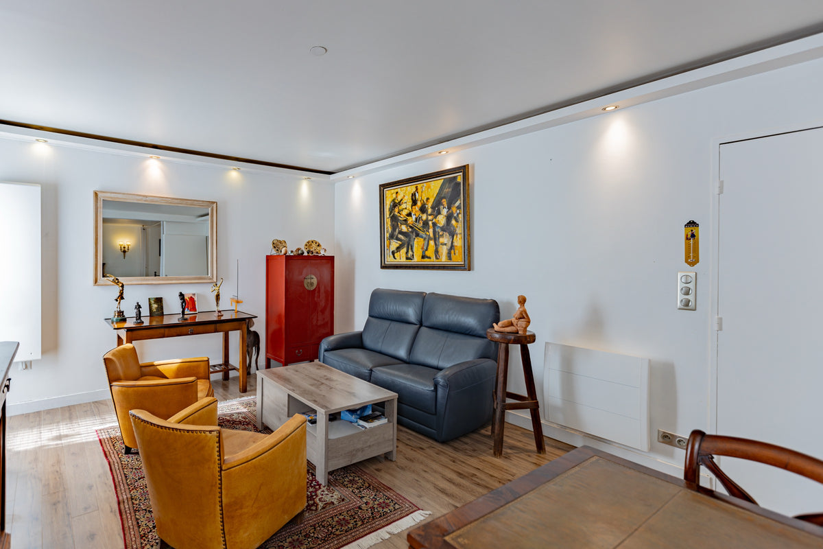 Salon photographié par KEY STUDIO, appartement à Asnières.